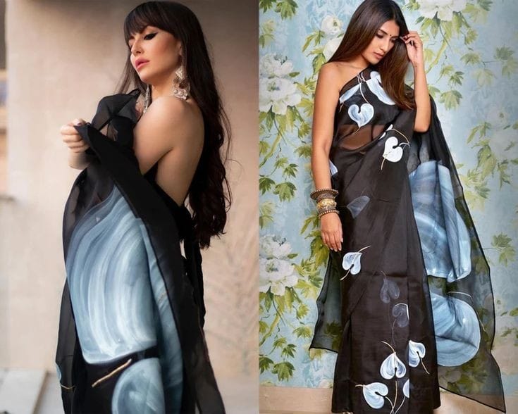 VK 4103 Organza Silk Printed Sarees Catalog